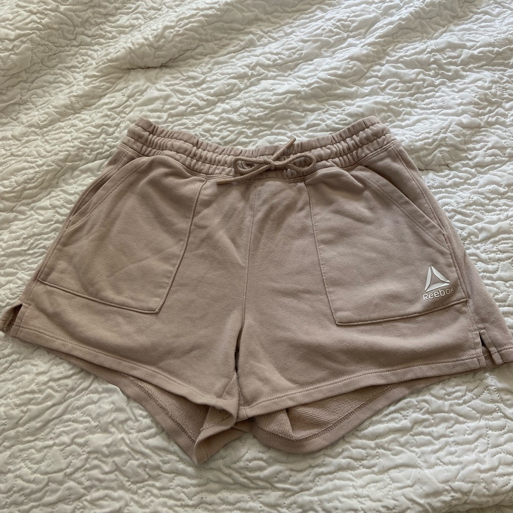 Reebok Women's Beige Athletic Shorts